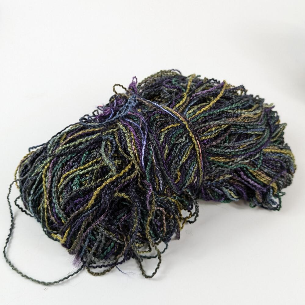Dark Rainbow Fiber Lot Bundle Specialty Yarn Thread Craft Knit Crochet Embroider - Picture 4 of 15